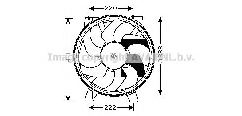 PRASCO RT7529 Fan, radiator
